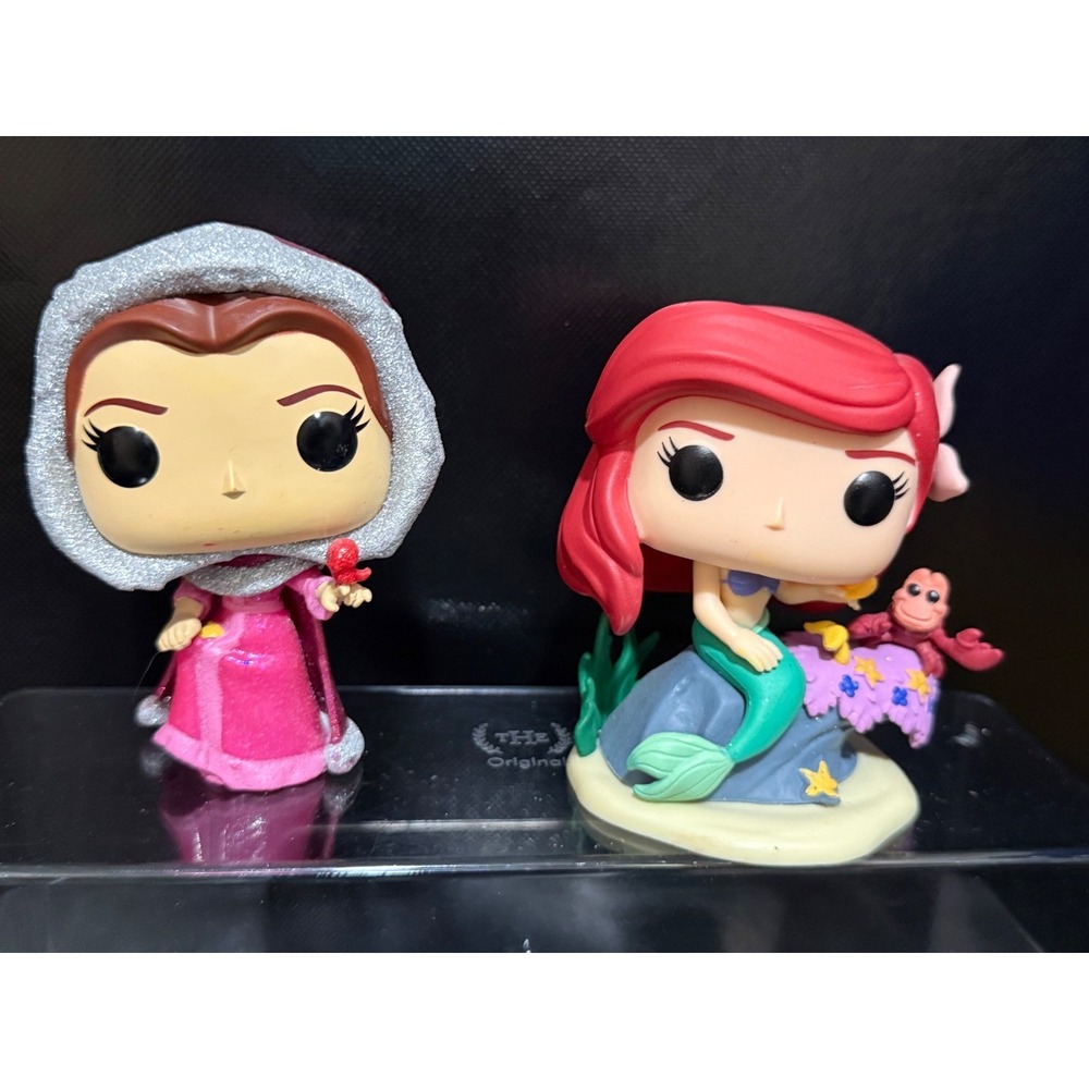 Disney Funko Pop Belle and Ariel Figures